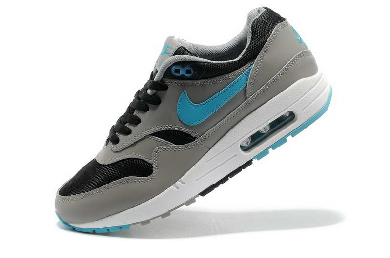 Nike Air Max 1 87 fourrure Chaussures Hommes Noir Gris (3)
